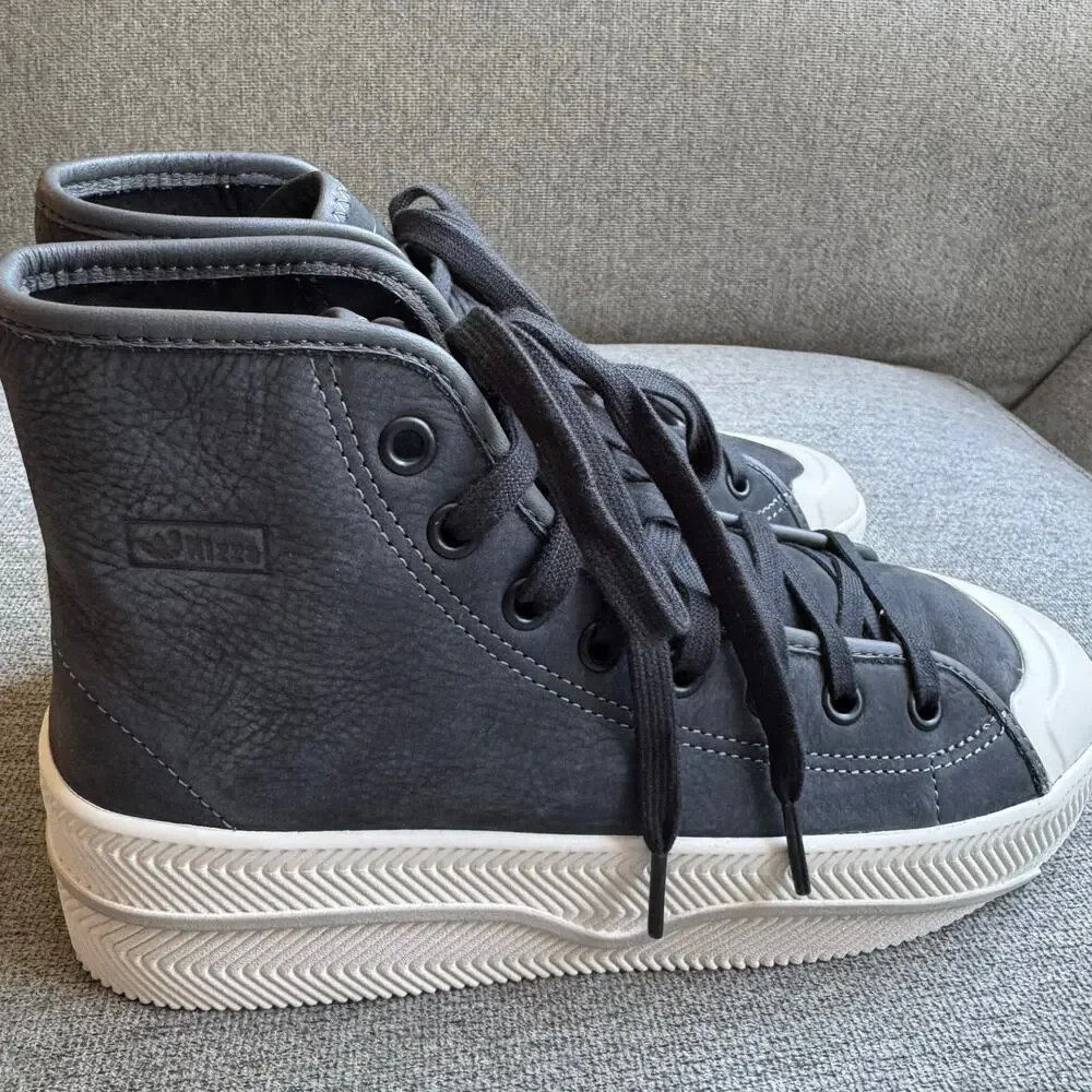 adidas Nizza 2 Leather Carbon Grey Sneakers Unisex Men's Sz 7